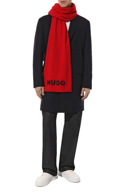 Шерстяной шарф HUGO, арт. 50500517, фото 3