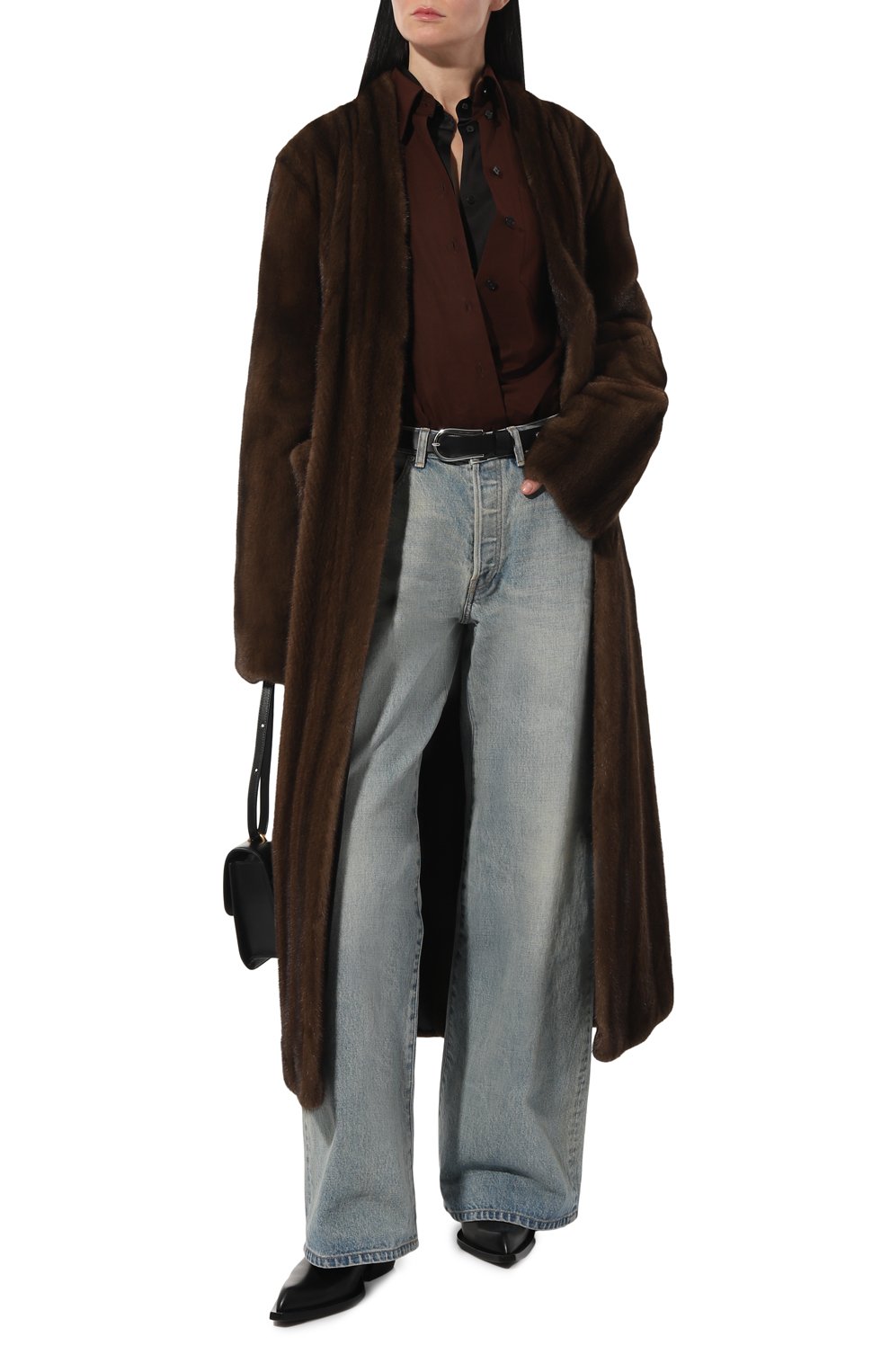 Шуба из меха норки GIULIA GURMAN, арт. 230342133DB1T, фото 2