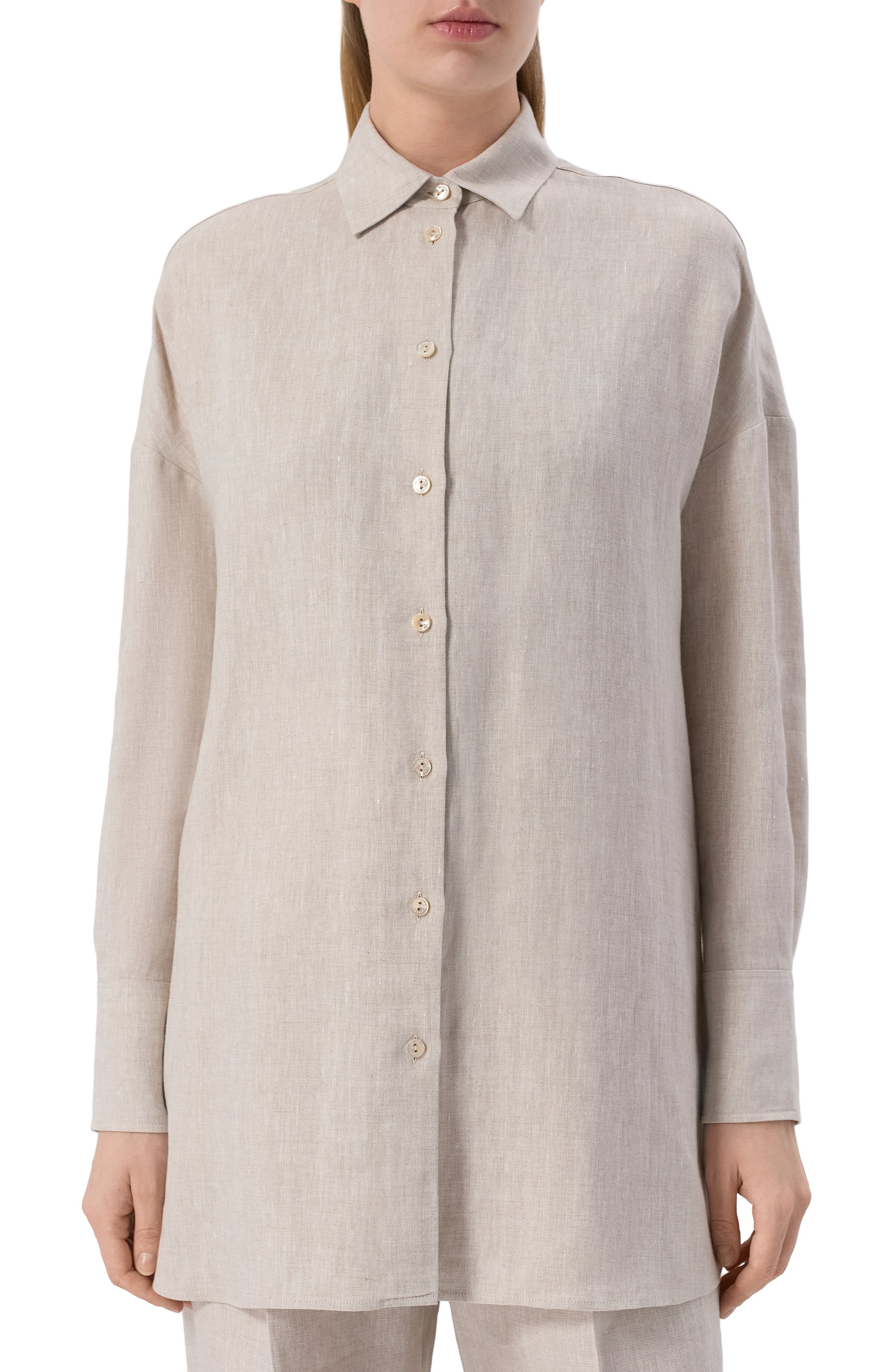 Льняная рубашка AGNONA, арт. TD0901/U3039, фото 3
