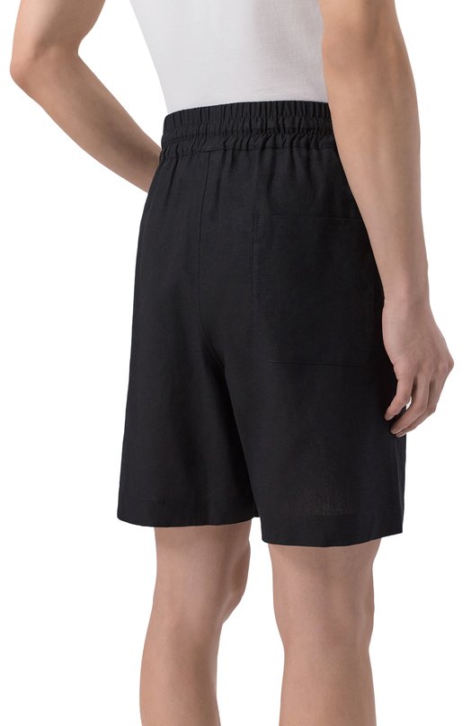 Шорты изо льна и вискозы HINNOMINATE HMABM01553 Чёрный  HMABM01553 Фото 4