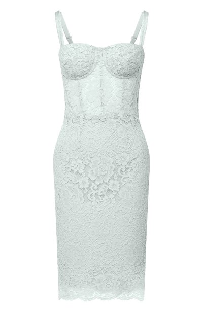 Женское платье из хлопка и вискозы DOLCE & GABBANA, арт. F6I6NT/HLMEA