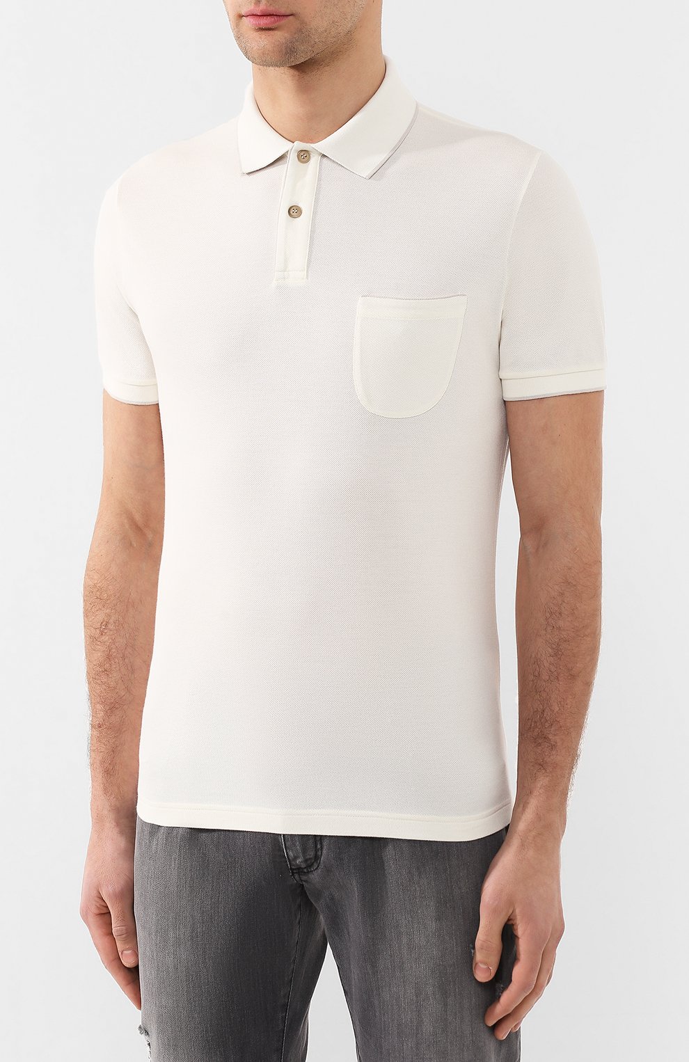 Хлопковое поло LORO PIANA, арт. FAI0485, фото 3