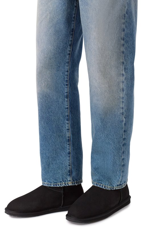 Замшевые угги Platinum Stinger mini EMU Australia M10003 Чёрный  M10003 Фото 3