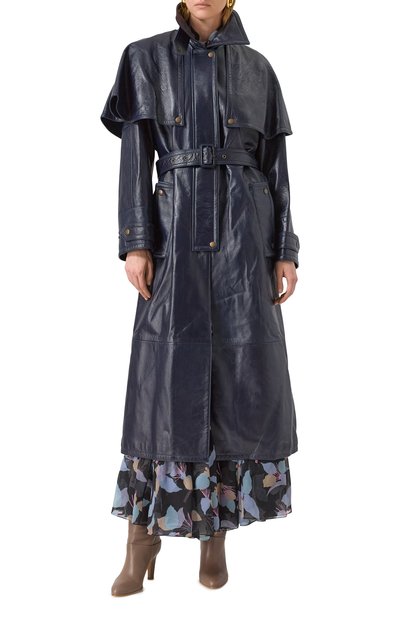 Кожаный тренч CHLOÉ, арт. CHC24WCM10202, фото 3