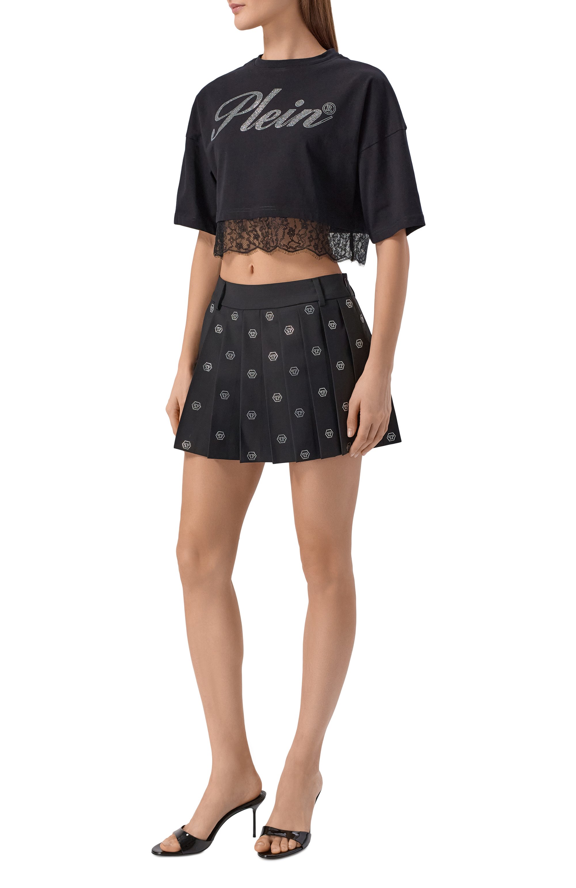 Плиссированная юбка PHILIPP PLEIN, арт. SAFC WRV0665 PTE022N, фото 2