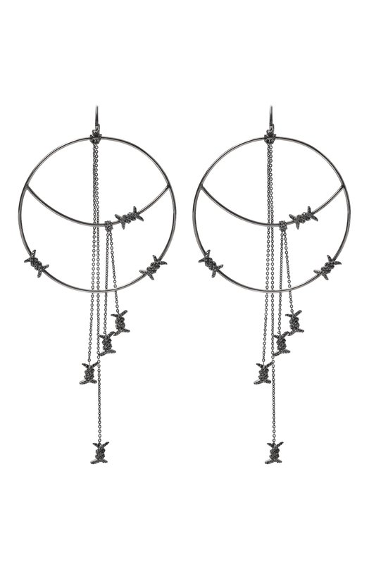 Серьги Caviar jewellery TL008 Чёрный TL008