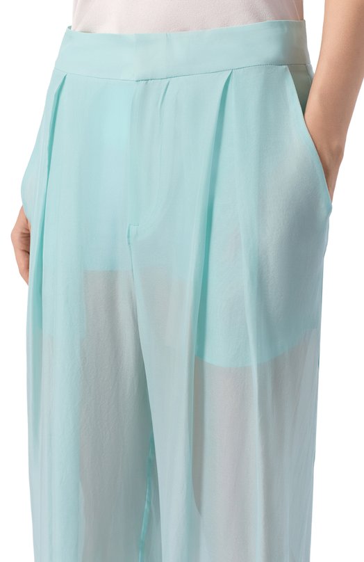 Шелковые брюки Daname 326SS3811T Голубой  326SS3811T Фото 5