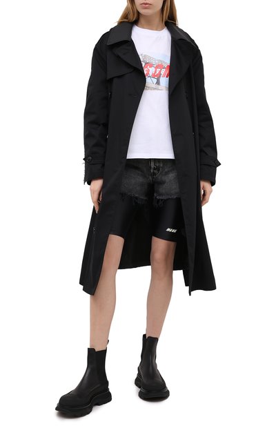 Шорты MSGM черного цвета по цене 14400 руб., арт. 2945MDB01 207703, фото 2 Шорты MSGM, арт. 2945MDB01 207703, фото 2