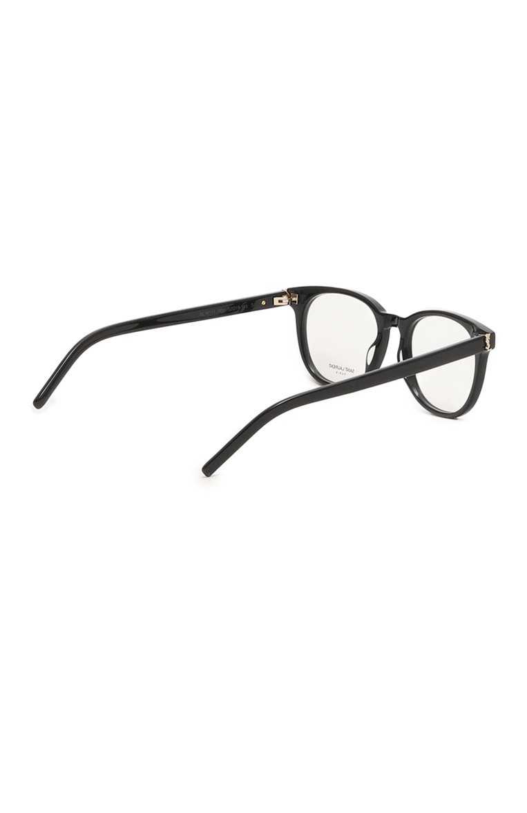 Женские оправа SAINT LAURENT черного цвета, арт. SL M111 001 | Фото 5 (Региональные ограничения белый список (Axapta Mercury): Не проставлено; Нос: Не проставлено; Тип очков: Оправа; Материал: Пластик; Кросс-КТ: С/з-унисекс; Очки форма: Квадратные; Оптика Гендер: оптика-унисекс)