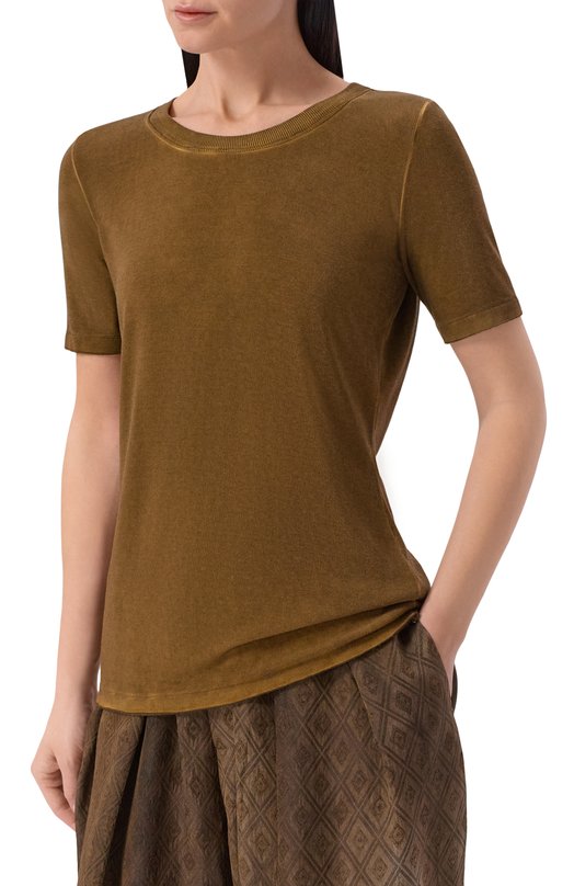 Топ из вискозы Uma Wang UP1032 Коричневый  UP1032 Фото 3