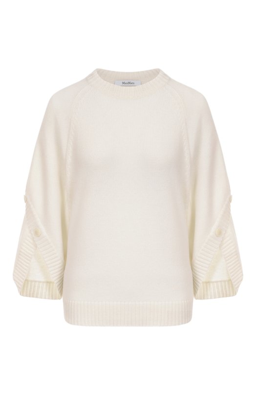 Свитер из шерсти и кашемира Max Mara AMPEX Белый AMPEX