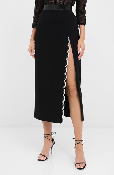 Юбка ULYANA SERGEENKO черного цвета по цене 115000 руб., арт. GNM003SS20P (0003р20), фото 3 Юбка ULYANA SERGEENKO, арт. GNM003SS20P (0003р20), фото 3