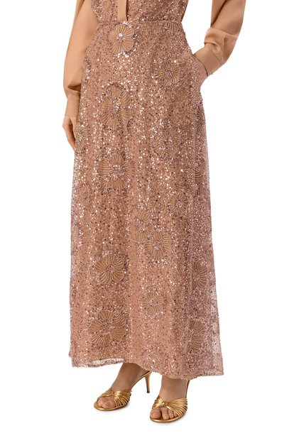 Юбка с отделкой пайетками ELIE SAAB, арт. SK179NRC26/TU024, фото 3