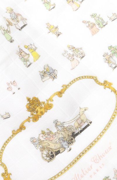 Хлопковый нагрудник ATELIER CHOUX, арт. LARGE BIB VERSAILLES G0LD SNAPS, фото 3