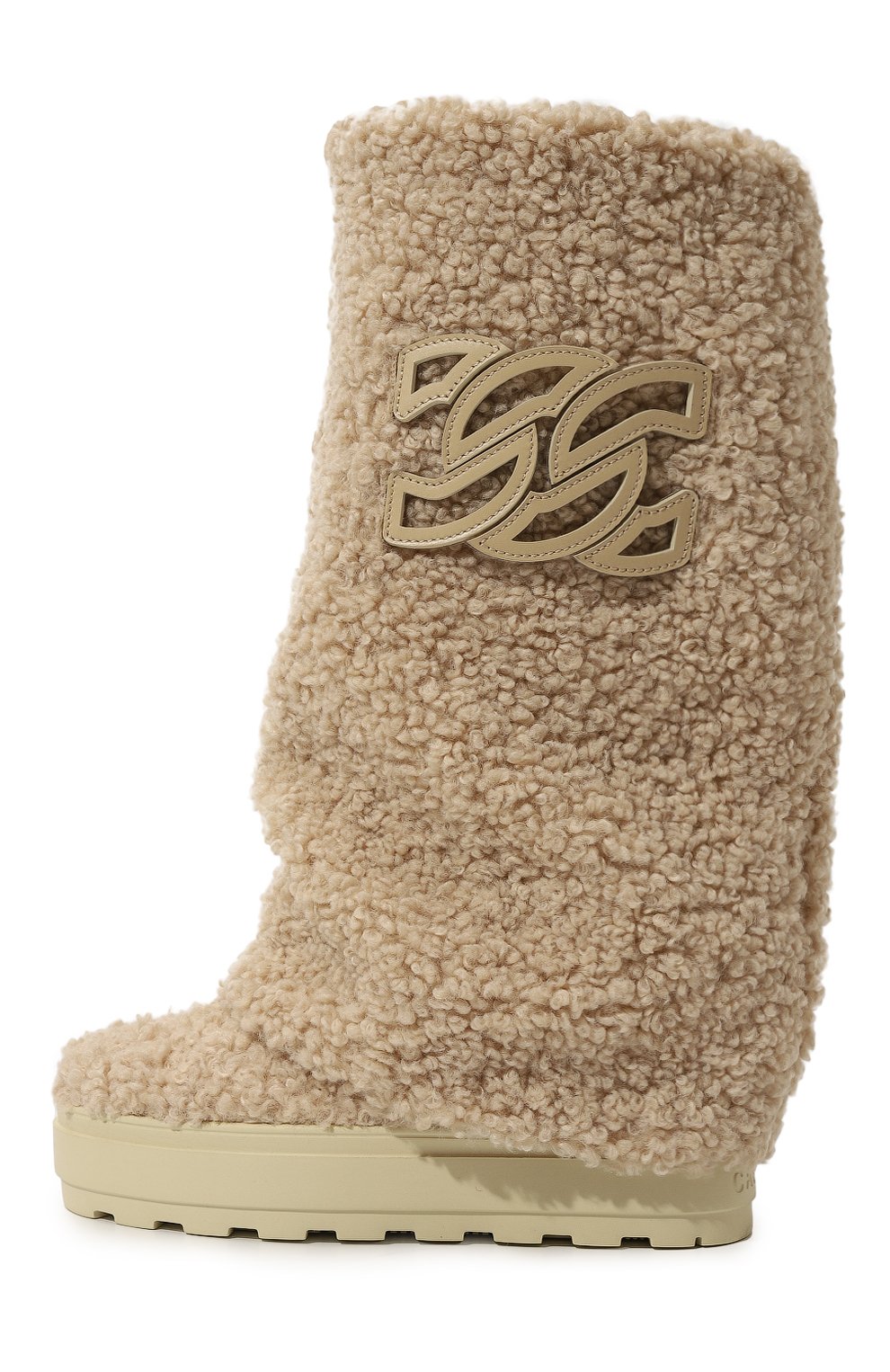 Текстильные сапоги new double face CASADEI светло-бежевого цвета по цене 133500 руб., арт. 2S360Y0811C2590C090, фото 4 Текстильные сапоги new double face CASADEI, арт. 2S360Y0811C2590C090, фото 4