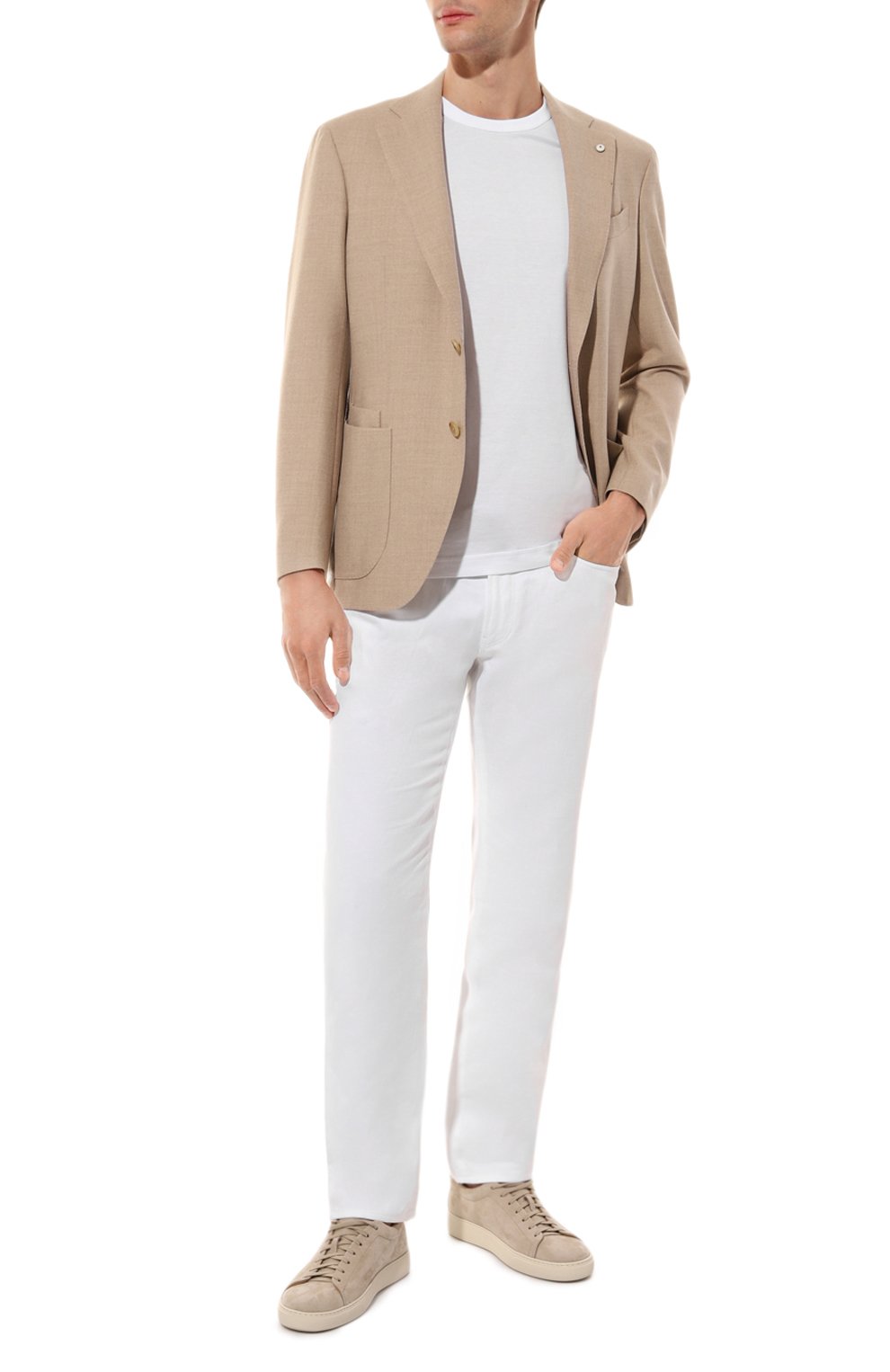 Шерстяной пиджак L.B.M. 1911 бежевого цвета по цене 142000 руб., арт. 2411/44553, фото 3 Шерстяной пиджак L.B.M. 1911, арт. 2411/44553, фото 3