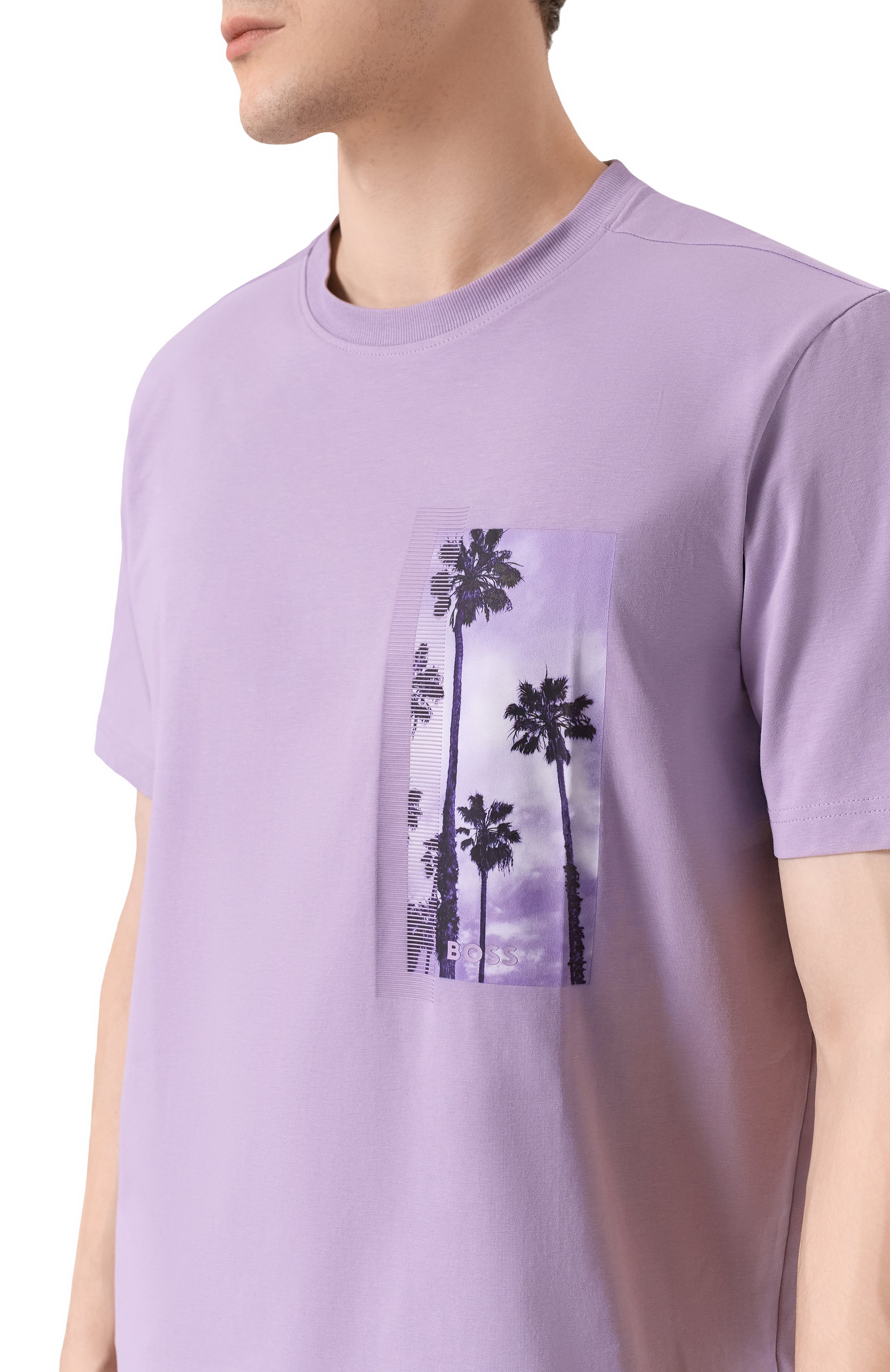 Хлопковая футболка BOSS GREEN, арт. 50533233, фото 5