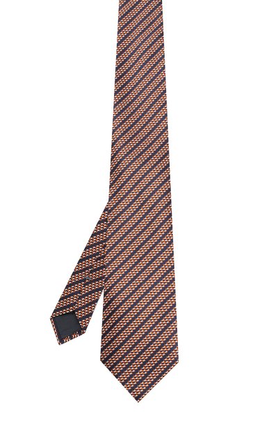 Шелковый галстук ZEGNA оранжевого цвета по цене 18350 руб., арт. Z3E47/1XW, фото 2 Шелковый галстук ZEGNA, арт. Z3E47/1XW, фото 2