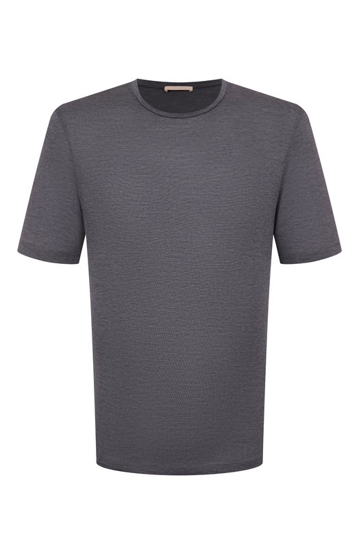Футболка из шелка и хлопка 12 STOREEZ 133451 Серый 133451