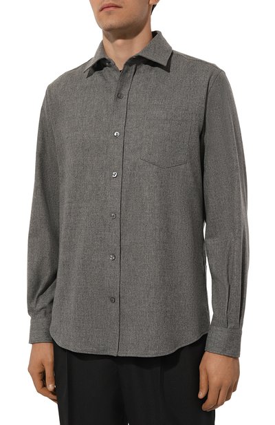 Рубашка из шерсти и кашемира AGNONA, арт. TD08U3E/UW035E, фото 3