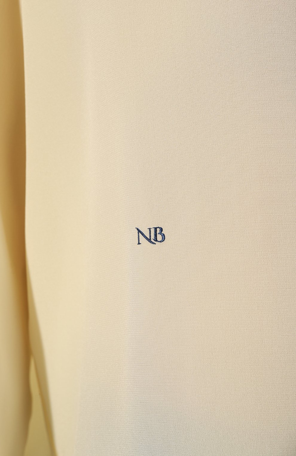 Шелковая рубашка NOBLE&BRULEE желтого цвета по цене 71500 руб., арт. NB/001NB010222/8, фото 5 Шелковая рубашка NOBLE&BRULEE, арт. NB/001NB010222/8, фото 5