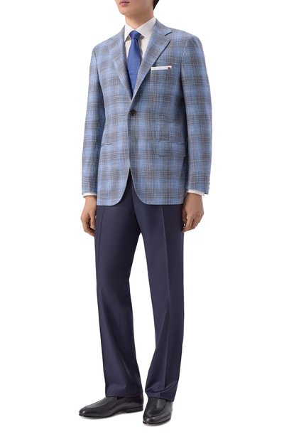 Мужские кожаные лоферы KITON, арт. USSA404N01285