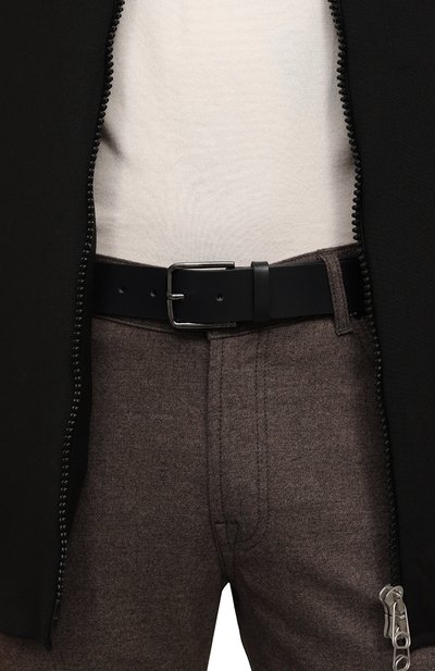 Кожаный ремень HUGO темно-синего цвета по цене 7490 руб., арт. 50491997, фото 2 Кожаный ремень HUGO, арт. 50491997, фото 2