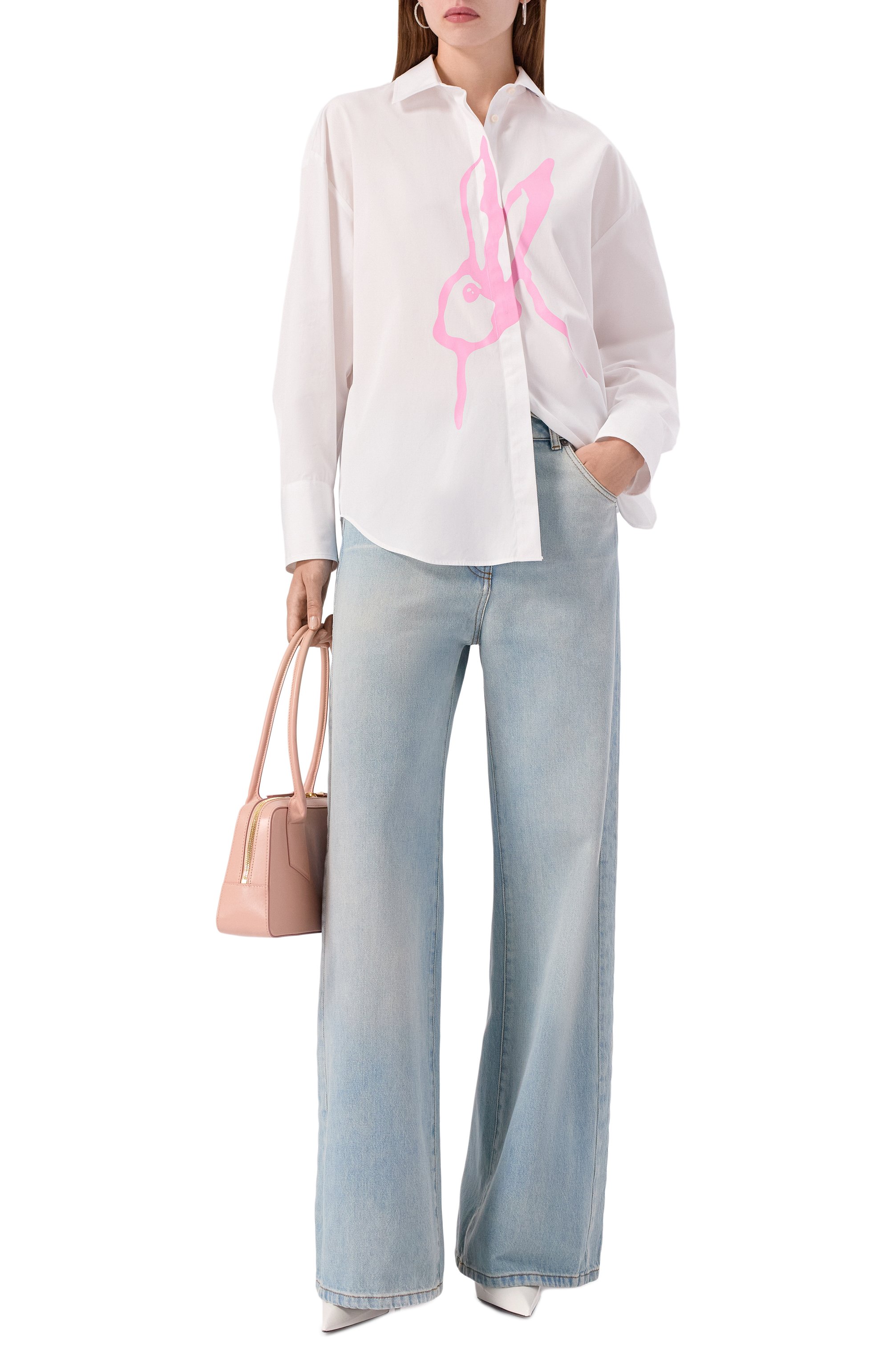 Хлопковая рубашка MSGM, арт. 3941MDE18X/257602, фото 2