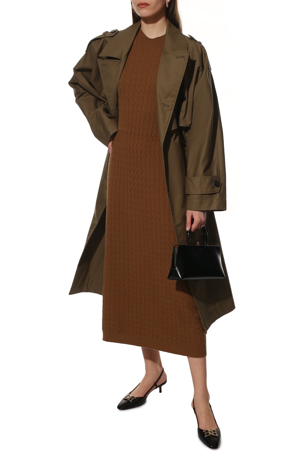 Платье из шерсти викуньи LORO PIANA коричневого цвета по цене 1125000 руб., арт. FAL8395/VVIC, фото 2 Платье из шерсти викуньи LORO PIANA, арт. FAL8395/VVIC, фото 2
