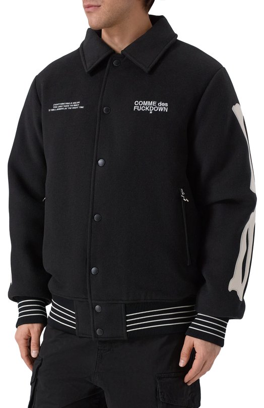 Бомбер Comme des Fuckdown CFABM01707 Чёрный  CFABM01707 Фото 3