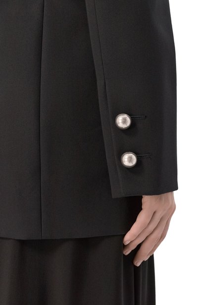 Хлопковый жакет ANN DEMEULEMEESTER черного цвета по цене 184500 руб., арт. B0014267/FA709, фото 5 Хлопковый жакет ANN DEMEULEMEESTER, арт. B0014267/FA709, фото 5
