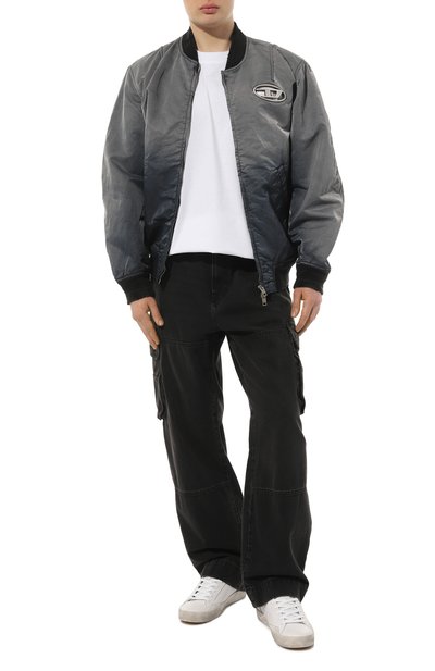 Хлопковая футболка DIESEL белого цвета по цене 14550 руб., арт. A11302/0HGAM, фото 2 Хлопковая футболка DIESEL, арт. A11302/0HGAM, фото 2