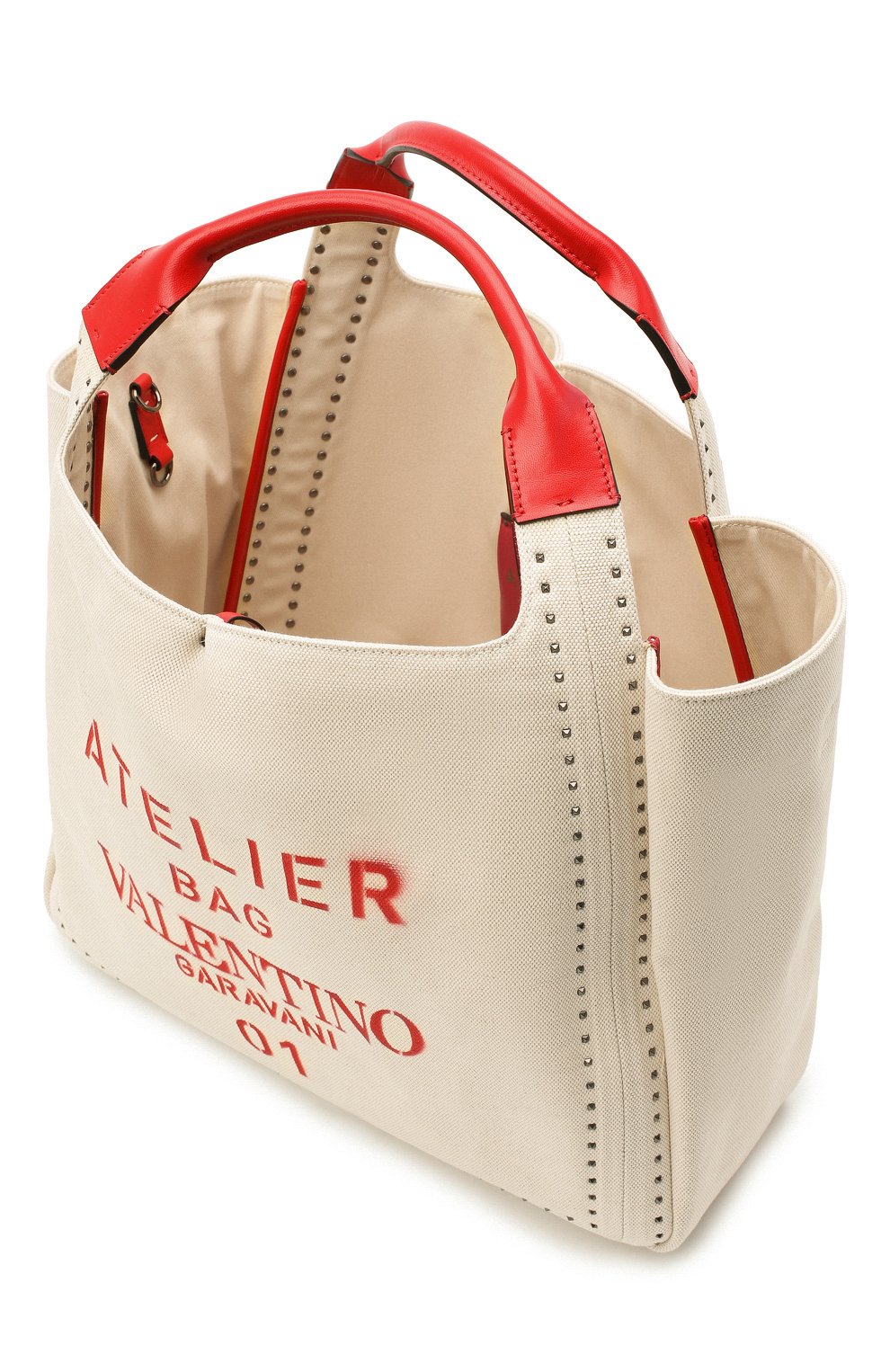 Сумка-шопер atelier medium VALENTINO бежевого цвета по цене 276000 руб., арт. UW0B0H85/NIZ, фото 5 Сумка-шопер atelier medium VALENTINO, арт. UW0B0H85/NIZ, фото 5