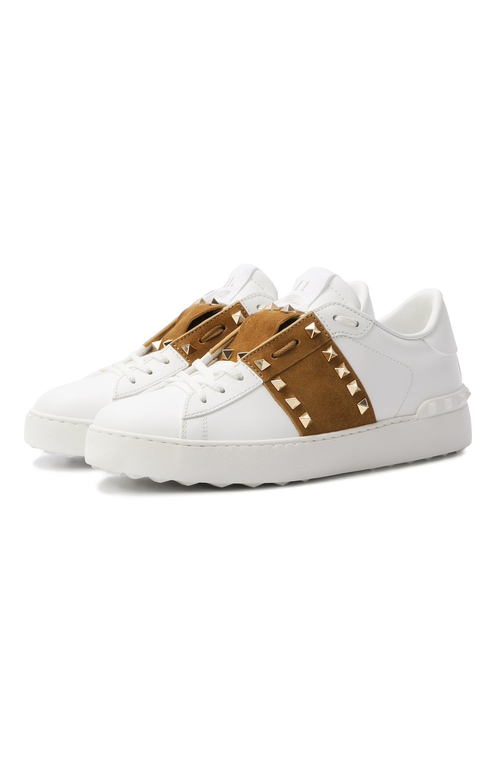 Кожаные кеды rockstud untitled VALENTINO, арт. 9W2S0A01/ZBV, фото 1