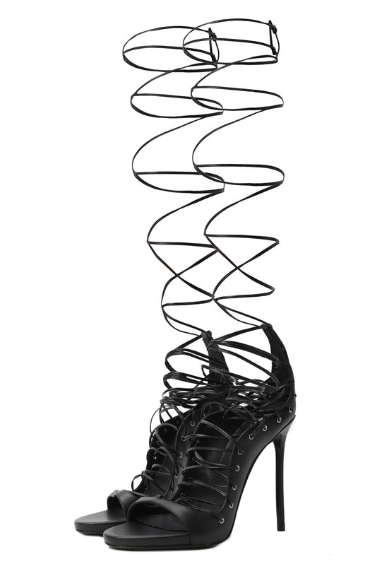 Кожаные босоножки Riri Dsquared2 HSW0266 Чёрный HSW0266