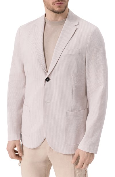 Хлопковый пиджак HARRIS WHARF LONDON, арт. C8P22PYG, фото 4