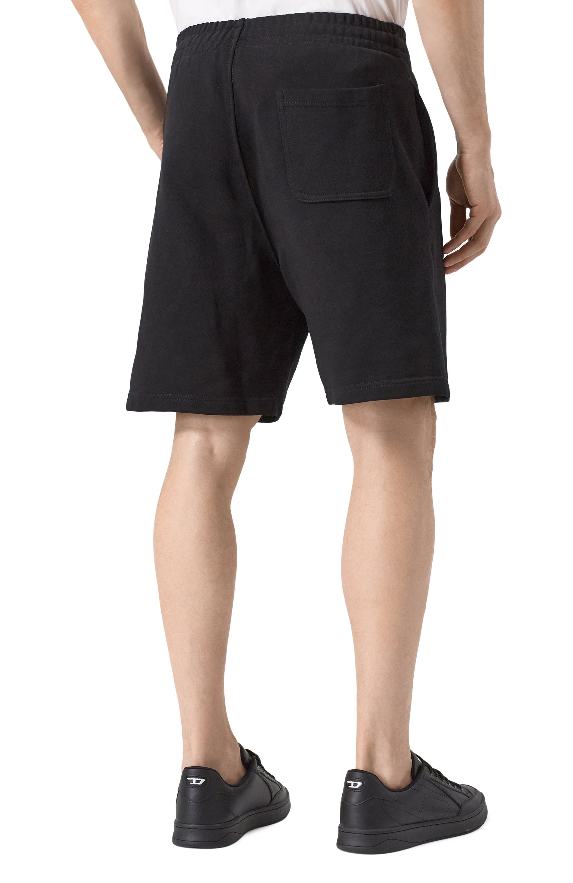 Хлопковые шорты DIESEL черного цвета по цене 13300 руб., арт. A15059/0GEAD, фото 4 Хлопковые шорты DIESEL, арт. A15059/0GEAD, фото 4