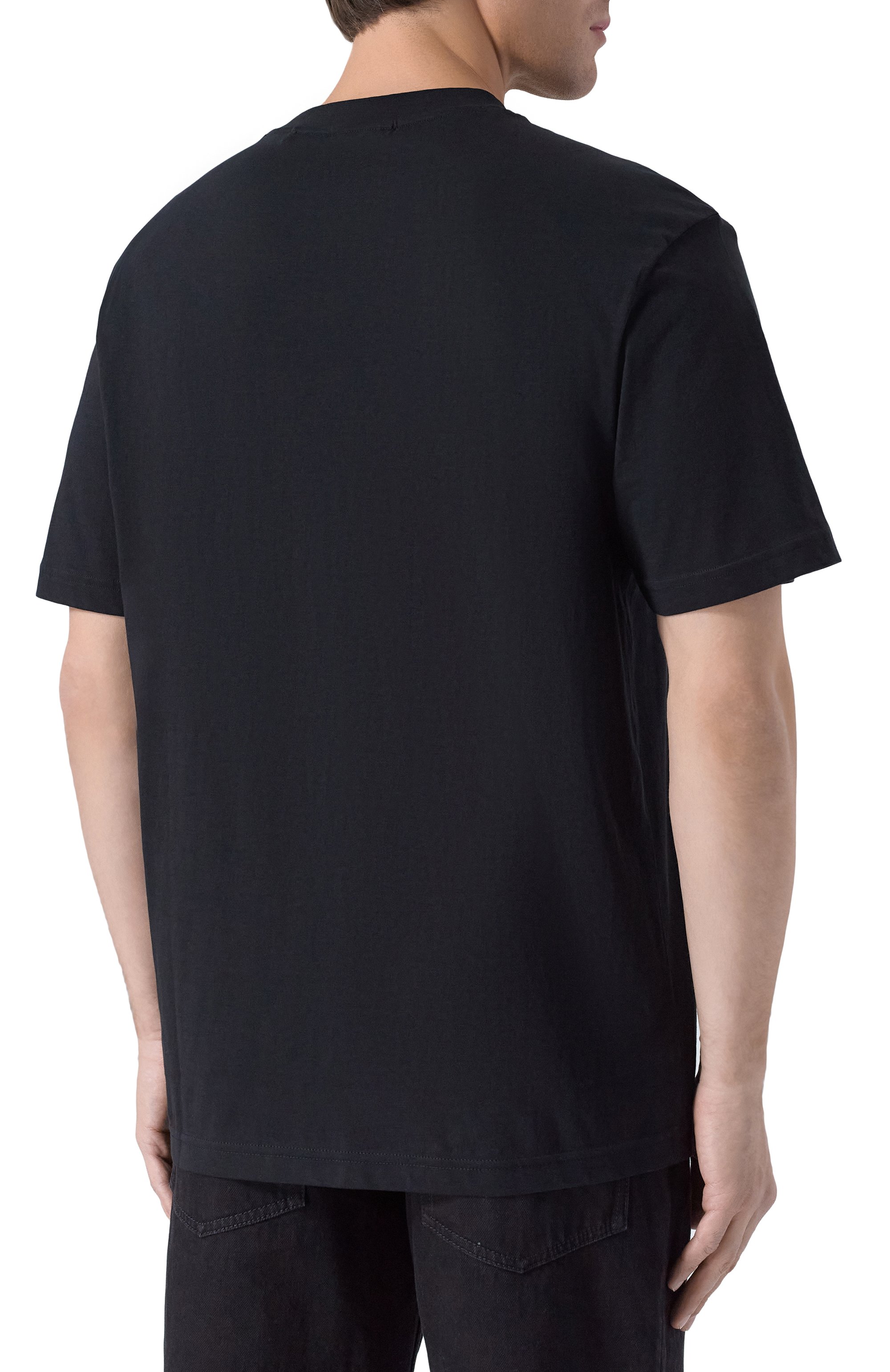 Хлопковая футболка hugo x apoh HUGO черного цвета по цене 6995 руб., арт. 50545995, фото 4 Хлопковая футболка hugo x apoh HUGO, арт. 50545995, фото 4