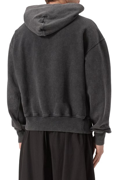 Хлопковое худи ROADLESS темно-серого цвета по цене 39850 руб., арт. RSS-H, фото 4 Хлопковое худи ROADLESS, арт. RSS-H, фото 4