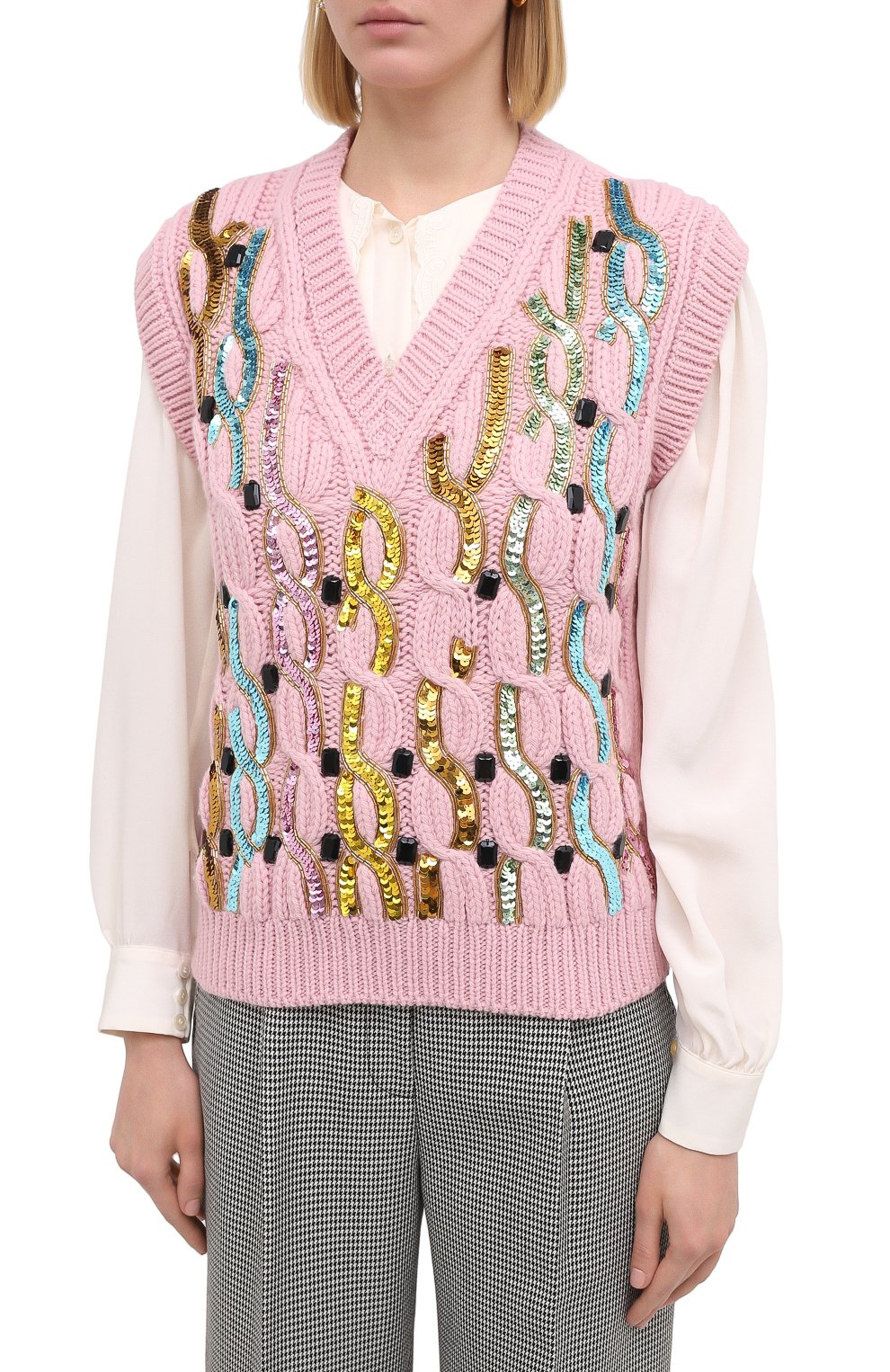 Шерстяной жилет GUCCI, арт. 622149/XKBCI, фото 3