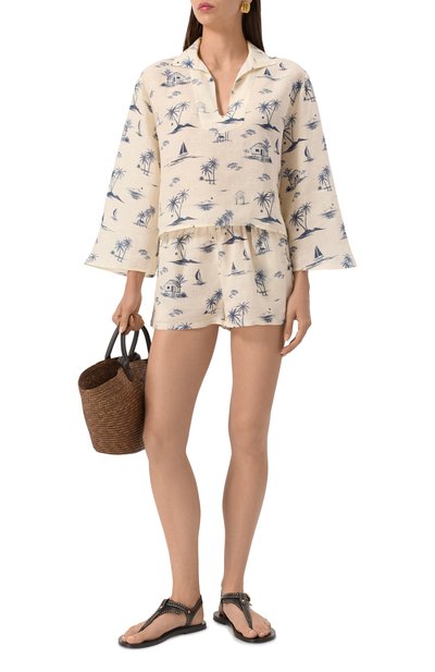 Льняная блузка MANEBI, арт. L81FJ, фото 2