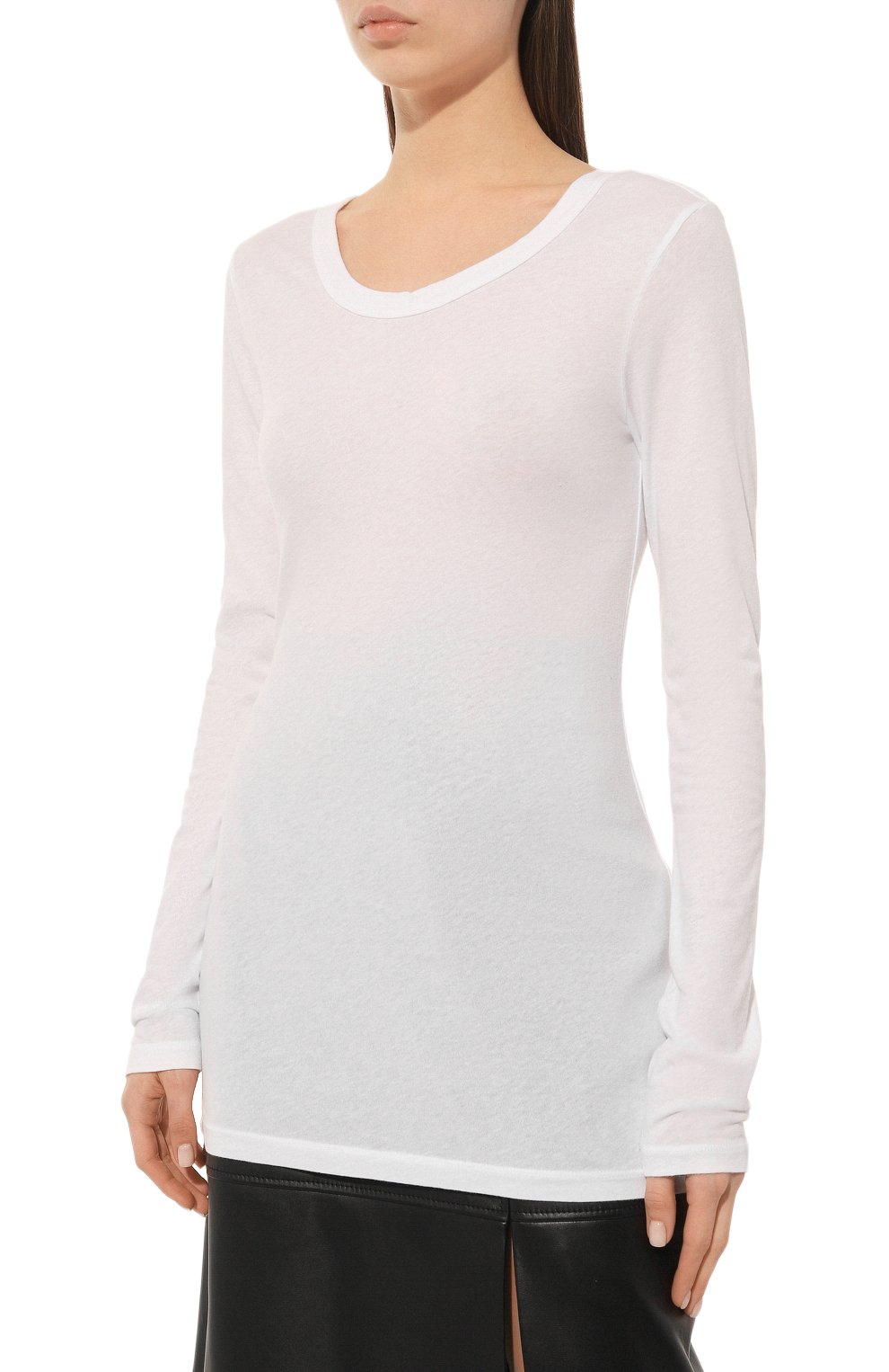 Хлопковый лонгслив JAMES PERSE, арт. WJE3792/WHT, фото 3