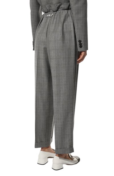 Шерстяные брюки MIU MIU, арт. MP1530-1Z96-F0031, фото 4