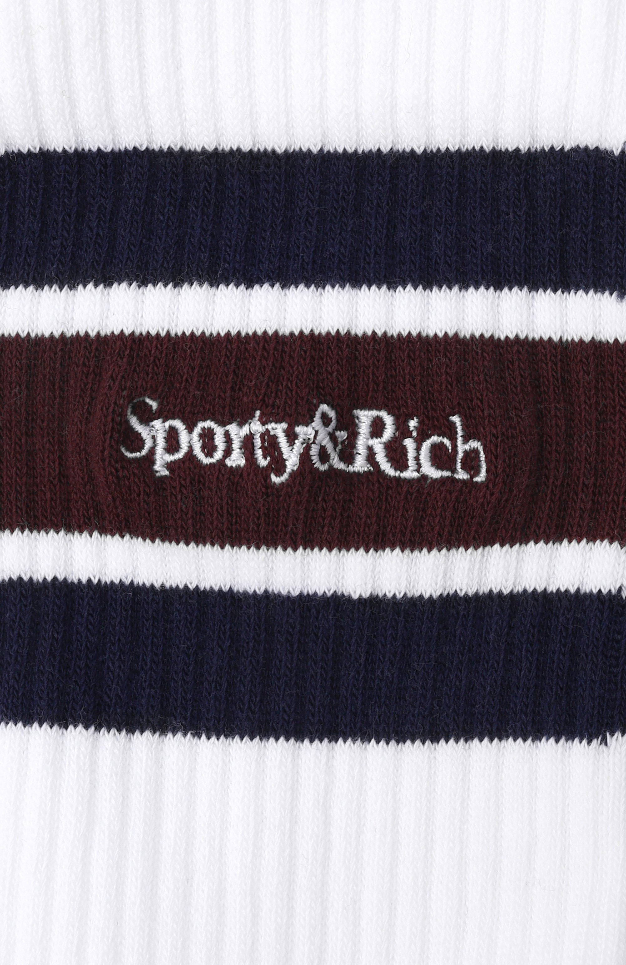 Хлопковые носки SPORTY AND RICH белого цвета по цене 5720 руб., арт. AC00475300WH86, фото 2 Хлопковые носки SPORTY AND RICH, арт. AC00475300WH86, фото 2
