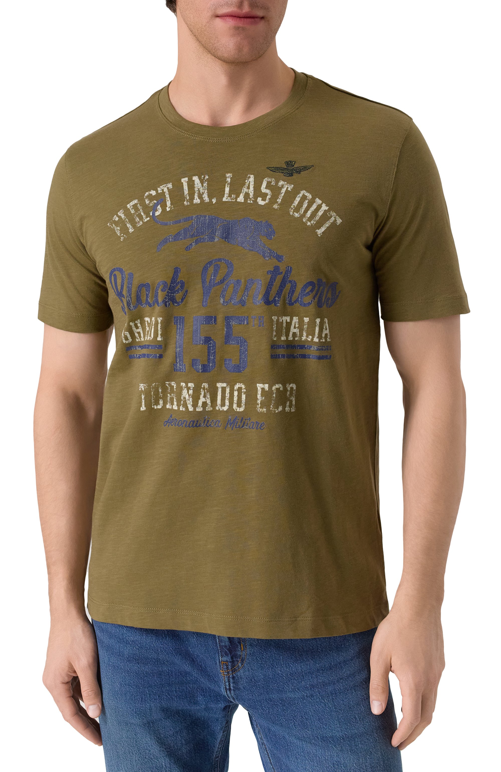 Хлопковая футболка AERONAUTICA MILITARE, арт. 251TS2413J686, фото 3