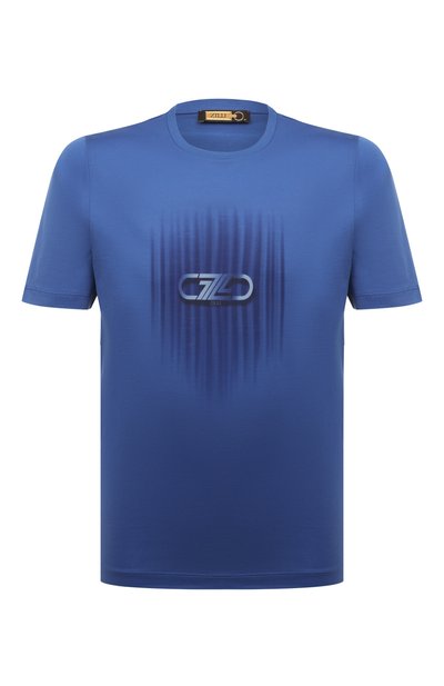 Мужская хлопковая футболка ZILLI, арт. MBZ-NT550-VERT1/MC01