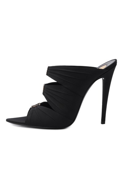 Текстильные мюли emilie 110 SAINT LAURENT, арт. 859545/AAF4G, фото 4