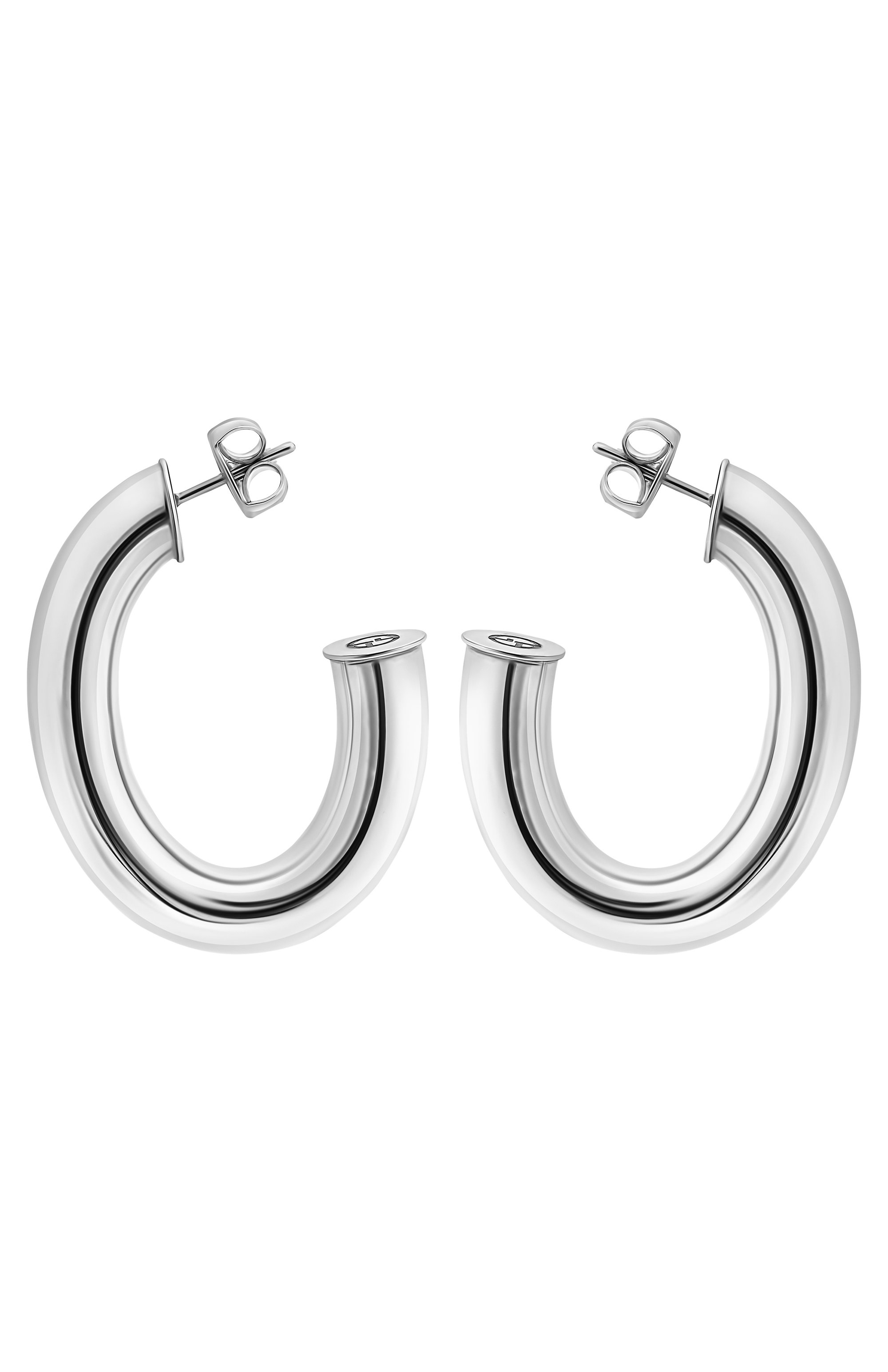 Серьги GIORGIO ARMANI серебряного цвета по цене 61550 руб., арт. 61L601 4F961, фото 1 Серьги GIORGIO ARMANI, арт. 61L601 4F961, фото 1