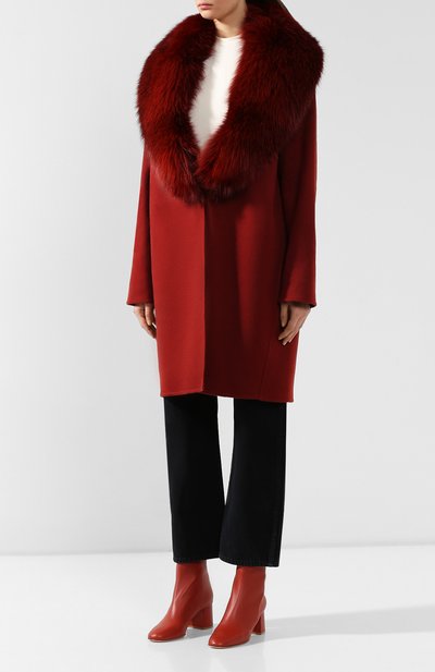 Пальто с меховым воротником COLOMBO, арт. CP00288/CP/6405-U, фото 3