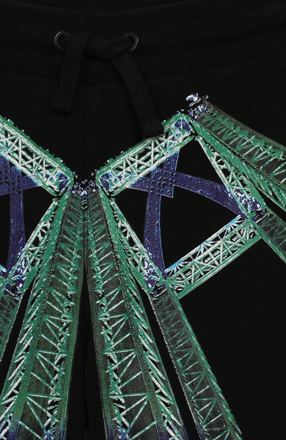 Хлопковые шорты MARCELO BURLON KIDS OF MILAN, арт. 20E/B/MB/3201/0020/2-6Y, фото 3